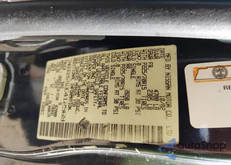 2003 Nissan Frontier Xe из США, поврежденный, VIN 1N6DD26T63C412569